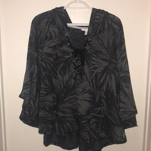 Hooded beach cover up